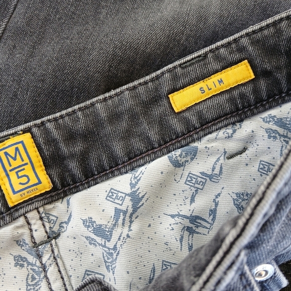 Meyer M5 Slim Jeans Washed Black Size 32/34 - Picture 7 of 9